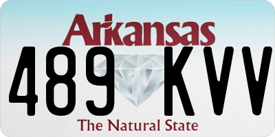 AR license plate 489KVV