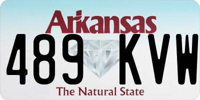 AR license plate 489KVW