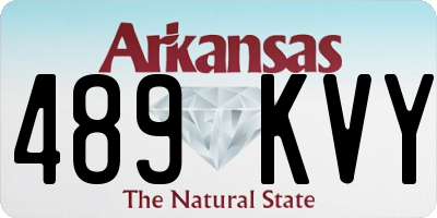 AR license plate 489KVY