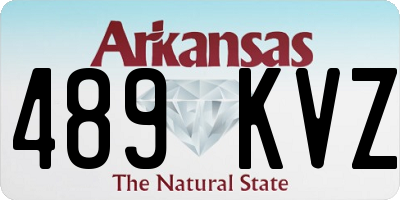 AR license plate 489KVZ