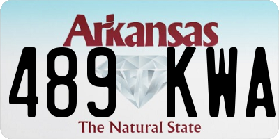 AR license plate 489KWA