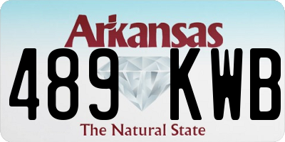 AR license plate 489KWB