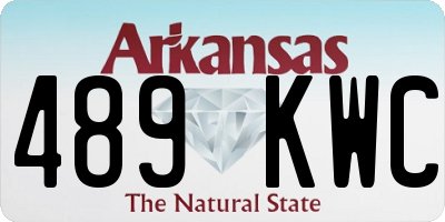 AR license plate 489KWC