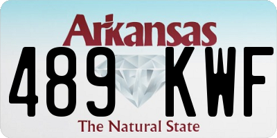 AR license plate 489KWF