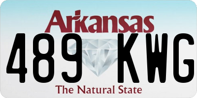 AR license plate 489KWG