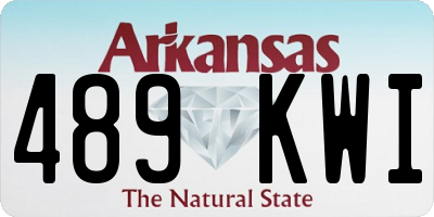 AR license plate 489KWI