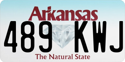 AR license plate 489KWJ