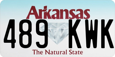 AR license plate 489KWK