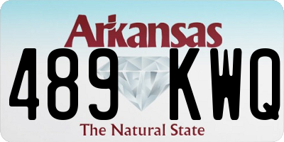 AR license plate 489KWQ