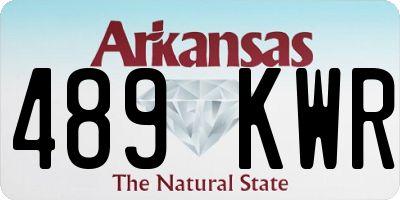 AR license plate 489KWR