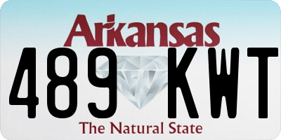 AR license plate 489KWT