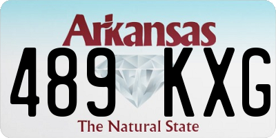 AR license plate 489KXG