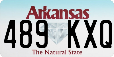 AR license plate 489KXQ