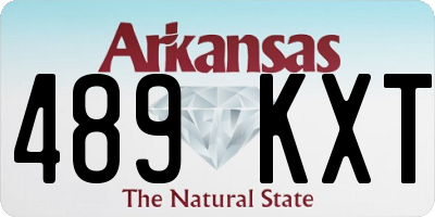 AR license plate 489KXT