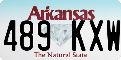 AR license plate 489KXW