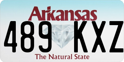 AR license plate 489KXZ