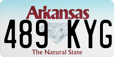 AR license plate 489KYG