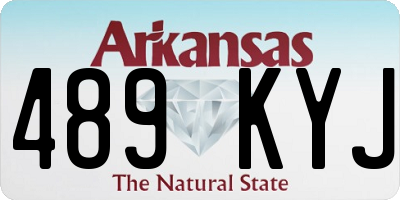 AR license plate 489KYJ