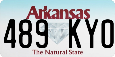 AR license plate 489KYO