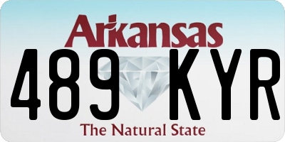 AR license plate 489KYR