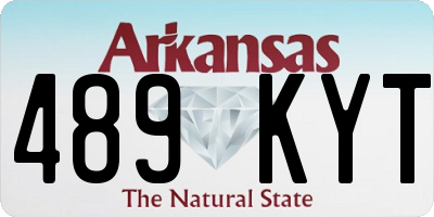 AR license plate 489KYT