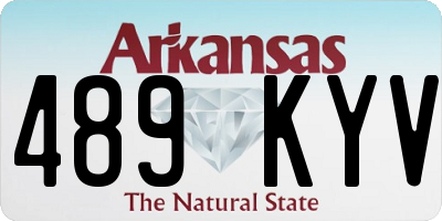 AR license plate 489KYV