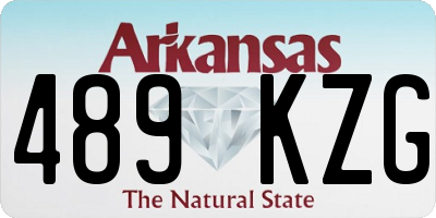 AR license plate 489KZG