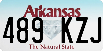 AR license plate 489KZJ