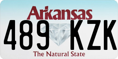 AR license plate 489KZK