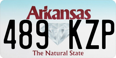 AR license plate 489KZP