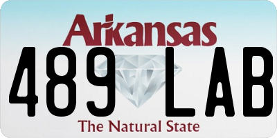 AR license plate 489LAB