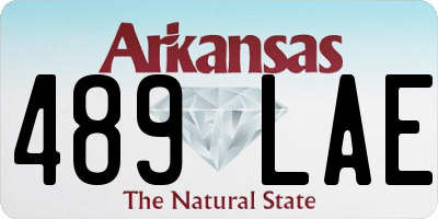 AR license plate 489LAE