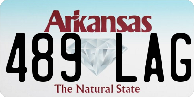 AR license plate 489LAG