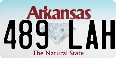 AR license plate 489LAH
