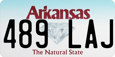AR license plate 489LAJ