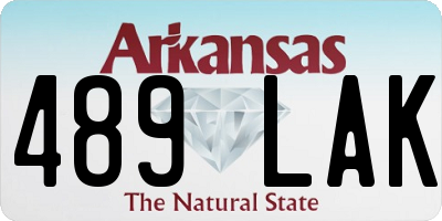 AR license plate 489LAK