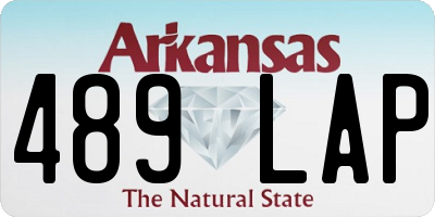 AR license plate 489LAP