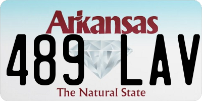 AR license plate 489LAV
