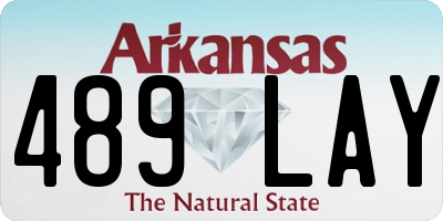 AR license plate 489LAY