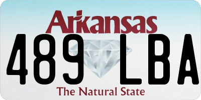 AR license plate 489LBA