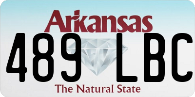AR license plate 489LBC