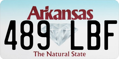AR license plate 489LBF
