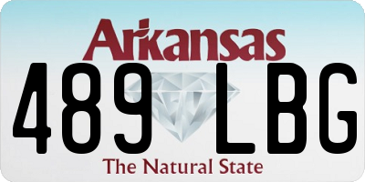 AR license plate 489LBG