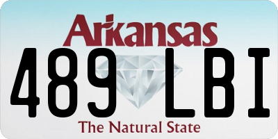 AR license plate 489LBI