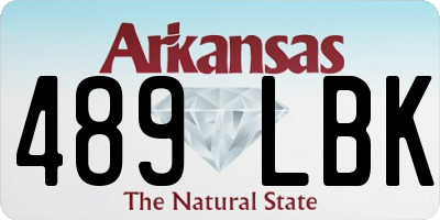 AR license plate 489LBK