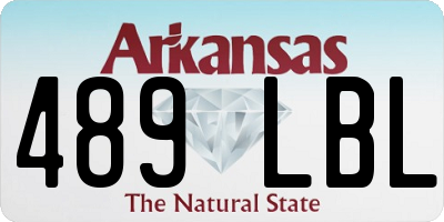 AR license plate 489LBL