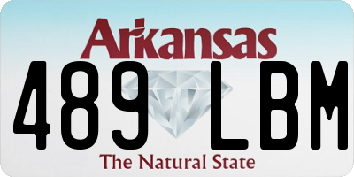 AR license plate 489LBM