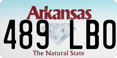 AR license plate 489LBO