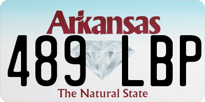 AR license plate 489LBP