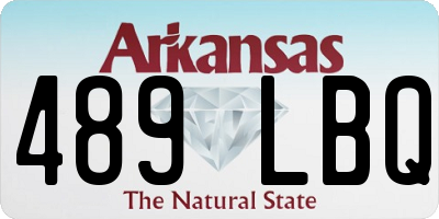 AR license plate 489LBQ